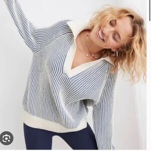 Aerie | Sugar Rush Chenille Striped Pullover